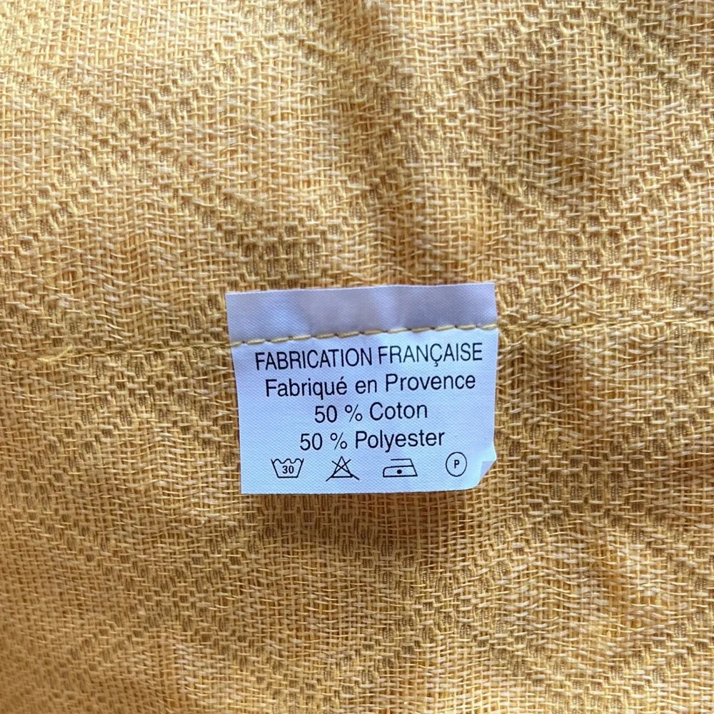French Countryside Sunflower Tablecloth Cover Quilted France 94x54 Cottagecore